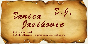 Danica Jasiković vizit kartica